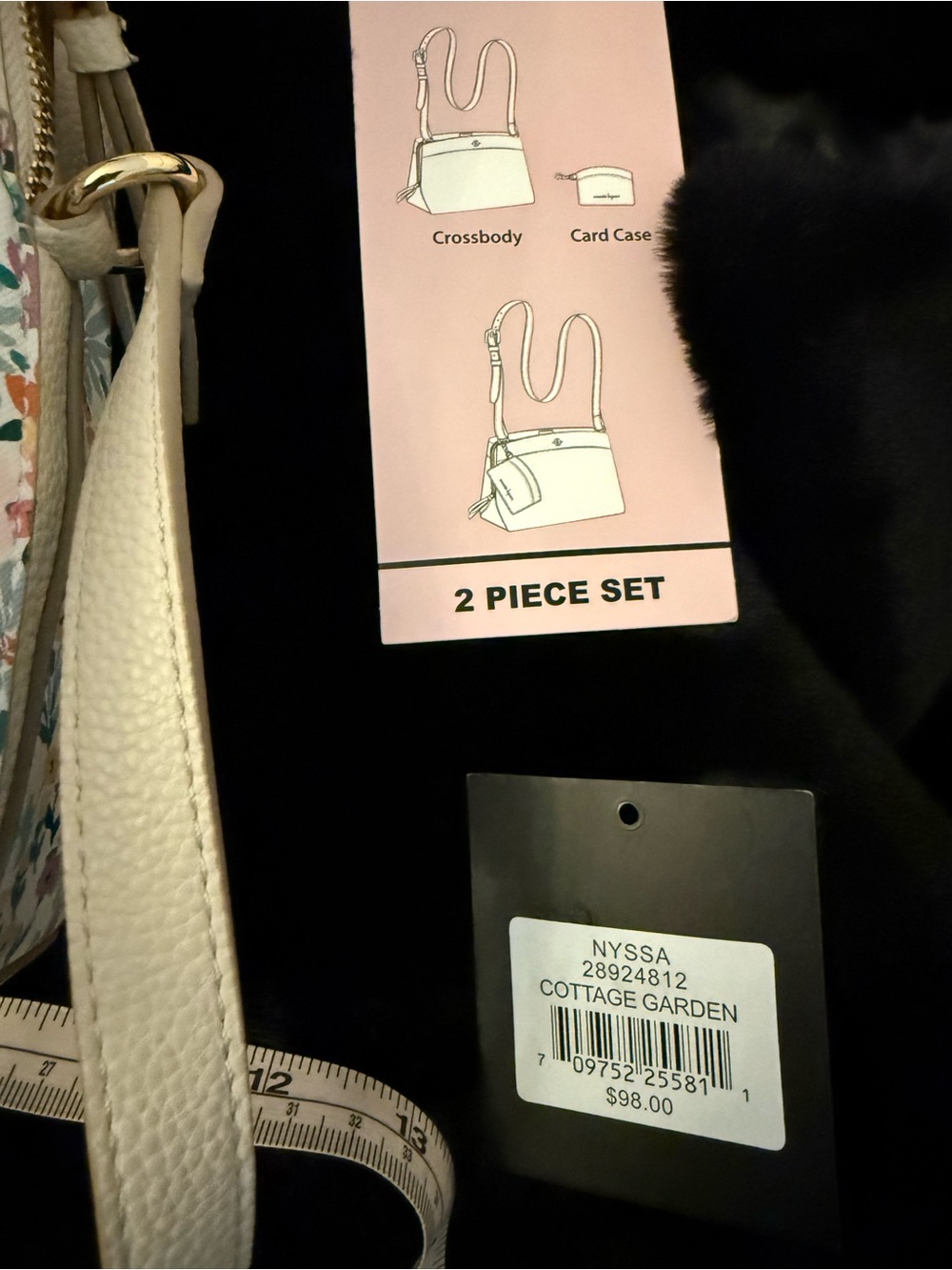 Nanette Lepore Cream Crossbody with Pink, Orange & Blue Floral Print - Picture 15 of 16